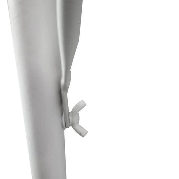 Balkonhängetisch 84B-296WT Weiß - Metall - 56 x 50 x 60 cm