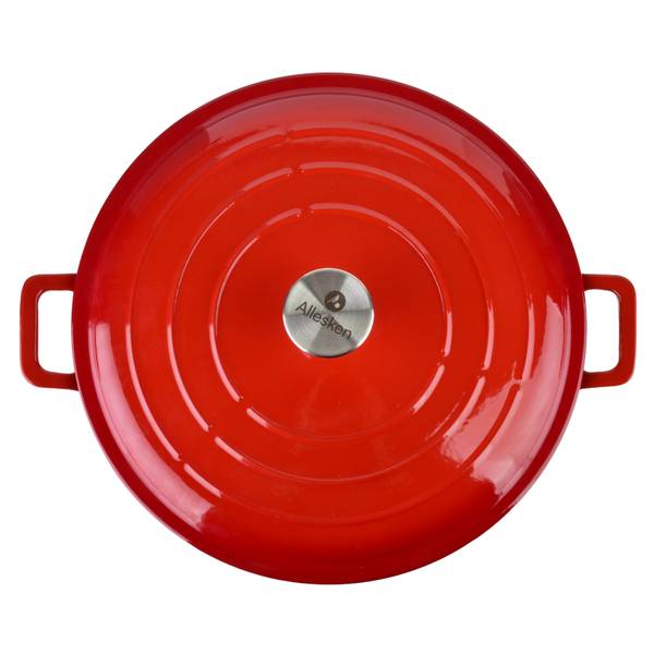 Bratpfanne RODELUXE Rot - Metall - 31 x 6 x 31 cm
