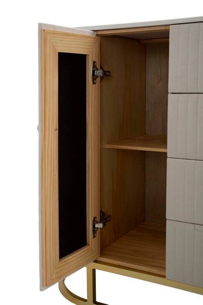 Kommode Montpellier A Beige - Metall - 120 x 85 x 40 cm