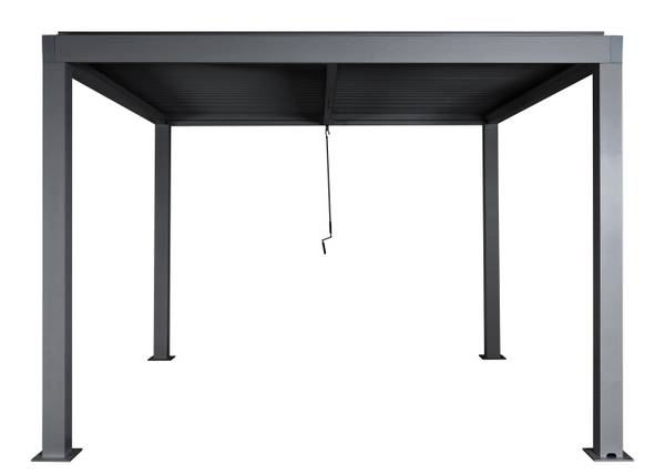 Pergola L46 Grau - Aluminium - Stahl - 300 x 220 x 300 cm