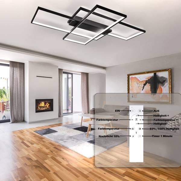 Plafonnier LED Ryker Noir