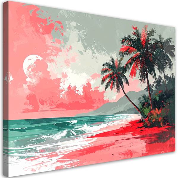 Wandbild Strand 45 x 30 cm