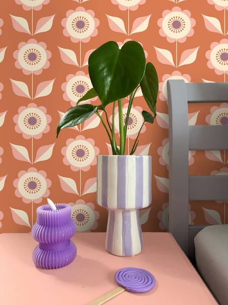 Tapete 131865 Pink - Papier - 50 x 900 x 50 cm