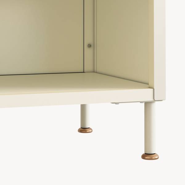 Schuhschrank Coleraine II. Weiß - Stahl - 43 x 115 x 35 cm