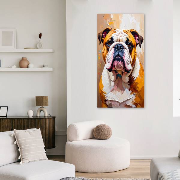 Canvas schilderij Honden 50 x 100 cm