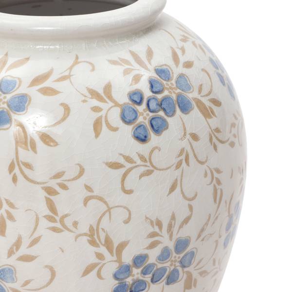 Vase HTD0416 Weiß - Keramik - 21 x 24 x 21 cm