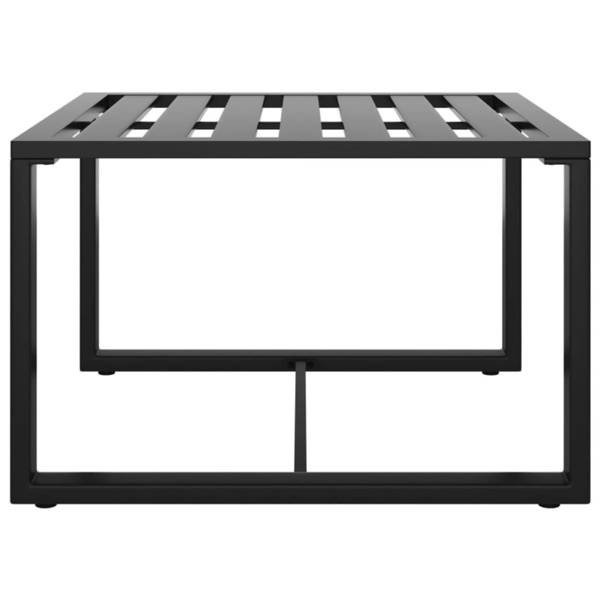 Garten-Sofagarnitur 318307 3-teilig Grau - Aluminium - 60 x 38 x 60 cm