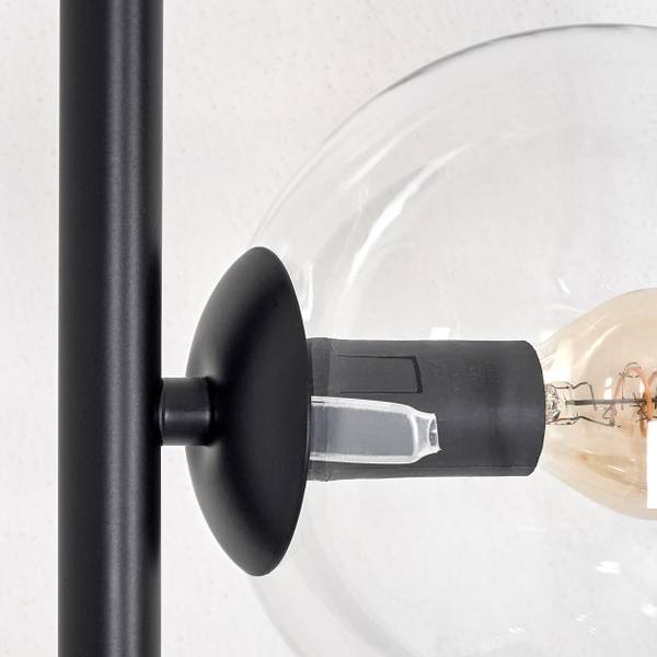Stehlampe Cesaro Aluminium - Klarglas - 31 x 160 x 31 cm