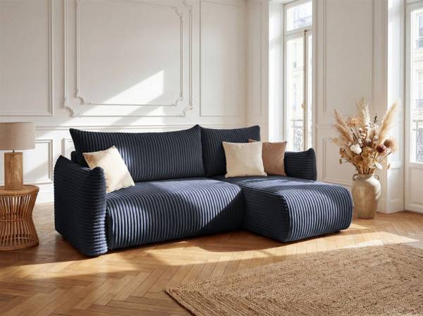 Ecksofa MAILAND Dunkelblau