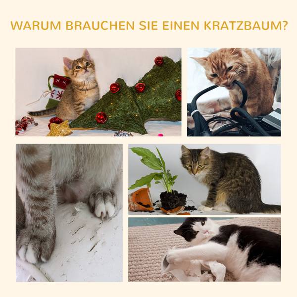 Kratzbaum D30-093 Hellgrau