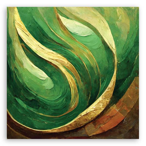 Wandbild gemalte abstraktion 40 x 40 cm
