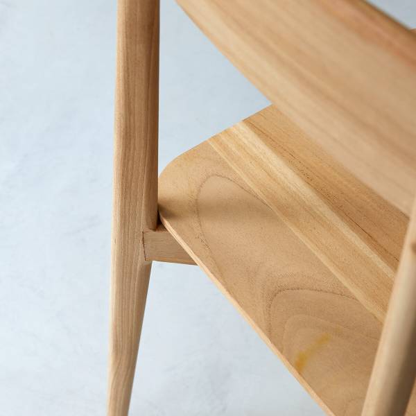 Stuhl Jonàk Beige - Teakholz - 48 x 88 x 52 cm