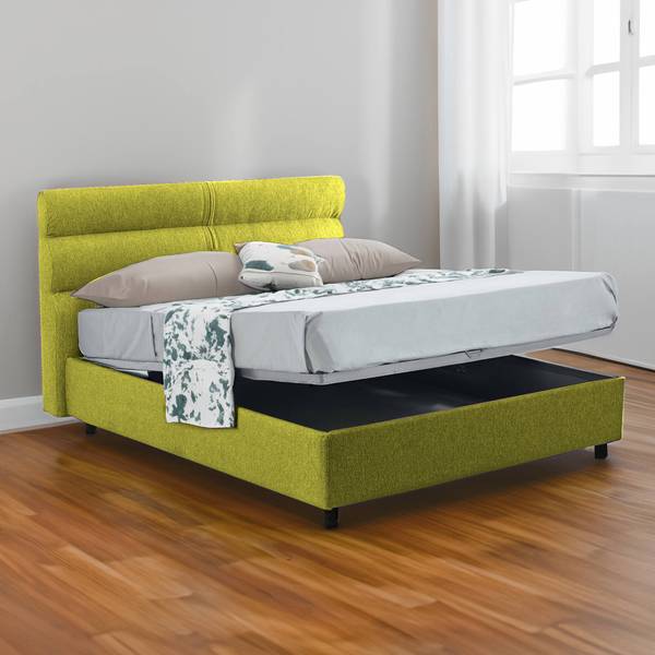 Doppelbett Bedero Grün - Metall - 228 x 116 x 177 cm