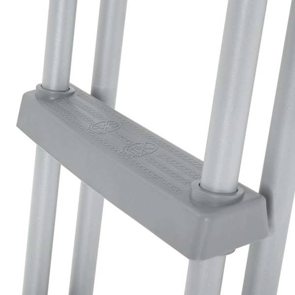 Pool Sicherheitsleiter 93340 Grau - Metall - Kunststoff - 1 x 122 x 1 cm