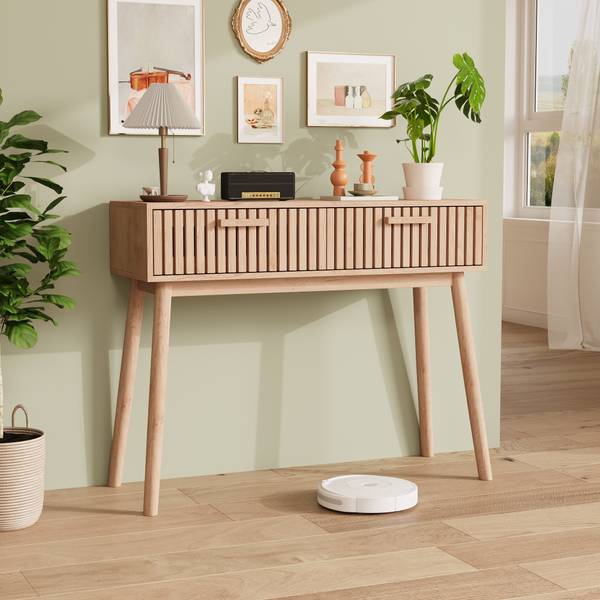 Konsolentische GKHYM5 Braun - Holzwerkstoff - 100 x 80 x 35 cm