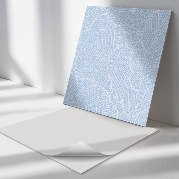 Fliesen Blätter Wellen 4er Set 50 x 50 cm