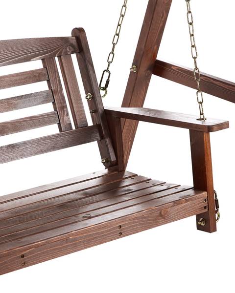 Gartenschaukel NERITO Braun - Massivholz - 159 x 169 x 117 cm