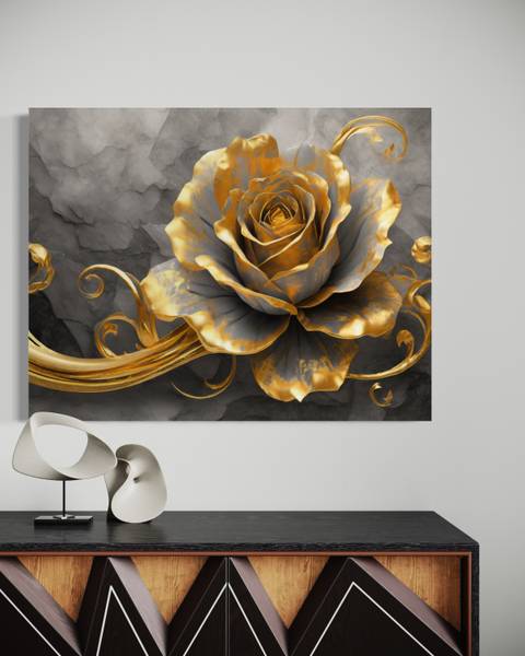 Tableau déco rose 60 x 40 cm