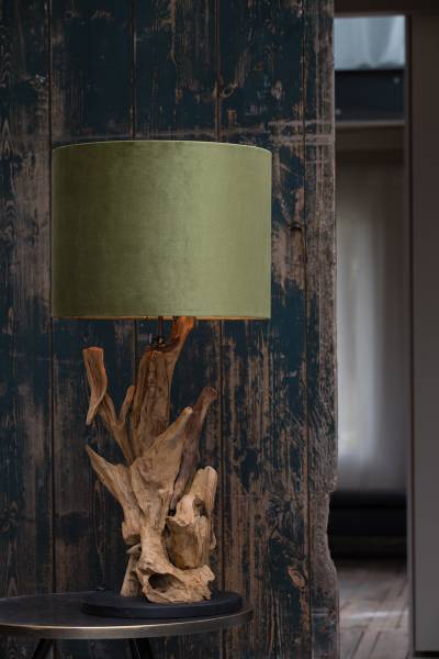 Lampenfüß Arbanasi Braun - Holzwerkstoff - Massivholz - 30 x 63 x 30 cm