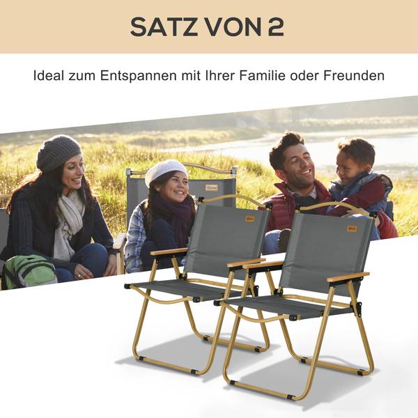 Campingstoel A20-317V01CG groen - textiel - 59 x 78 x 54 cm