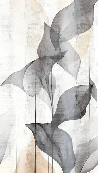 Fototapete 791449-GU Grau - Fleece - 159 x 280 x 1 cm