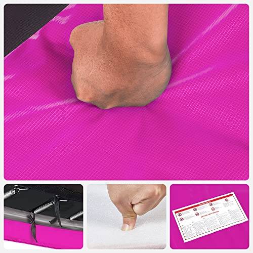 Trampoline Bissau Rose foncé - Matière plastique - 305 x 12 x 305 cm