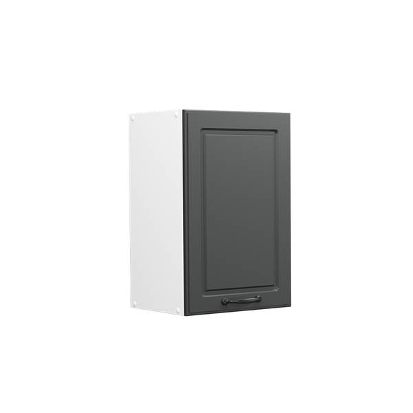 Hängeschrank R-Line 37241 Anthrazit - Eiche Landhaus Dekor - Weiß - Breite: 40 cm