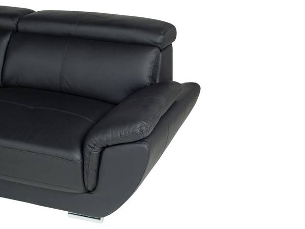 Sofa ohne Schlafmöglichkeit NAHIA Schwarz