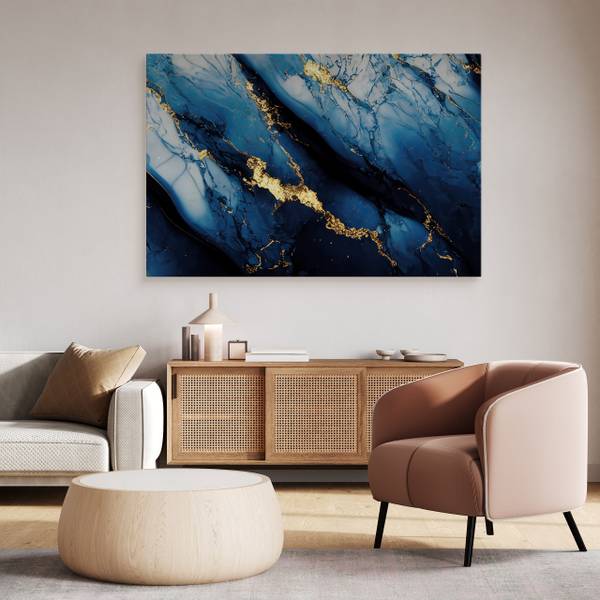 Leinwandbild Marmor Muster Glamour 120 x 80 x 80 cm