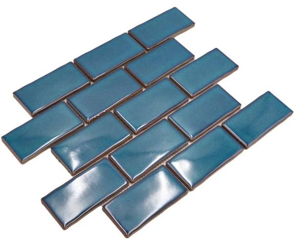 Mosaikfliesen HSS 612 Blau - Keramik - 27 x 27 x 27 cm