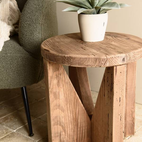 Sofaende ANDRIAN Braun - Holz teilmassiv - 40 x 45 x 40 cm