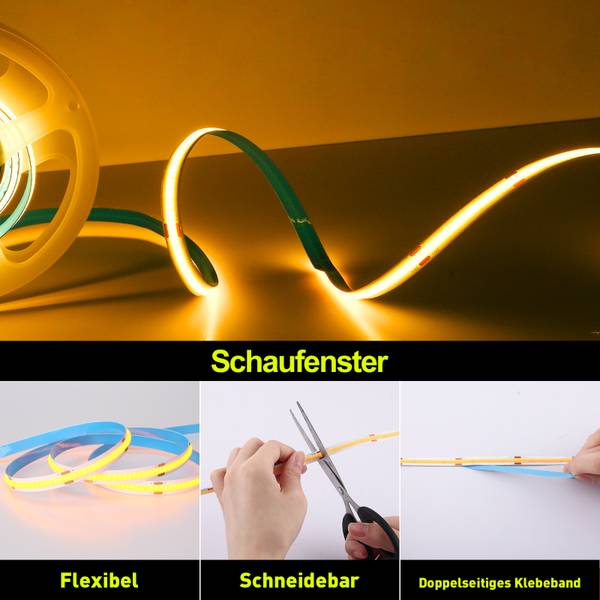 COB LED Streifen SL1021 2er-Set Weiß - Metall - 17 x 2 x 20 cm