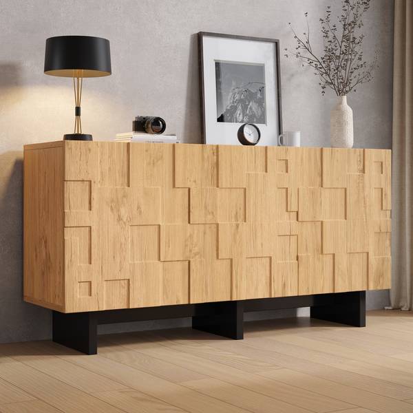 Sideboard Eurynom Ⅷ Braun - Holzwerkstoff - 140 x 70 x 40 cm