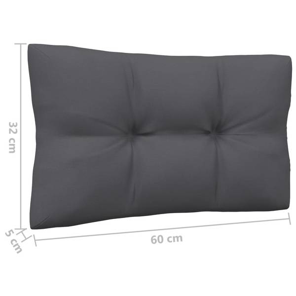 Salon de jardin 3012381 (lot de 5) Anthracite - Blanc