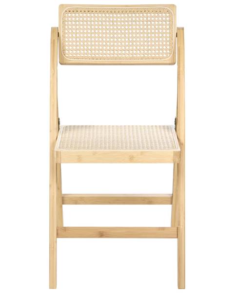 Stuhl MODANE 2-tlg Beige - Braun - Hellbraun