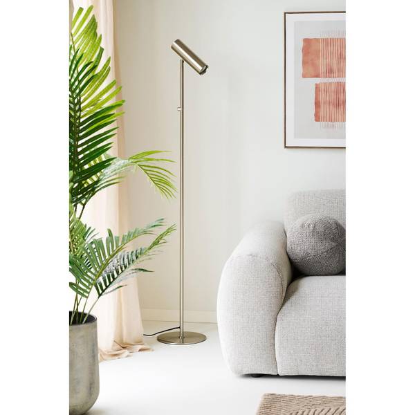 Stehlampe Paris Silber - Stahl - 25 x 150 x 25 cm