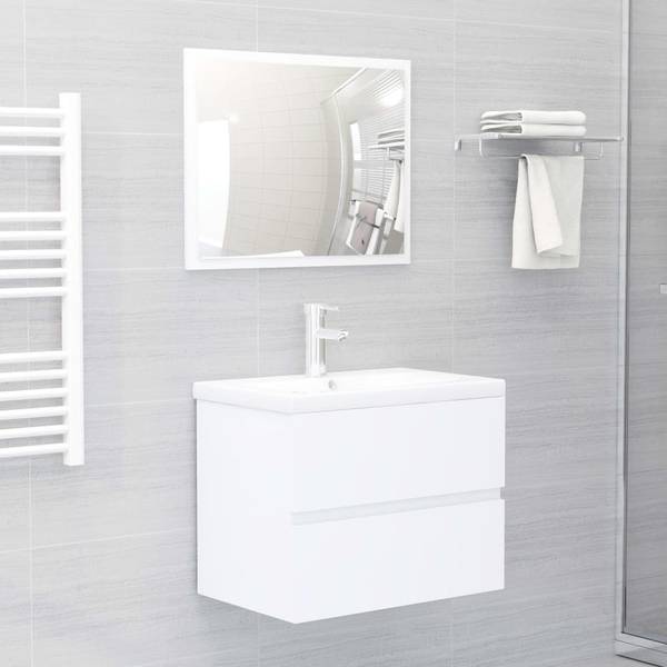 Meubles de bain 3005550 (lot de 2) Blanc