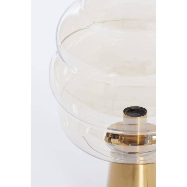 Lampe de table MISTY Orange - Verre clair - 30 x 46 x 30 cm