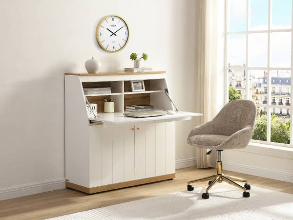 Sekretär DUTASI Beige - Holz teilmassiv - 40 x 110 x 105 cm