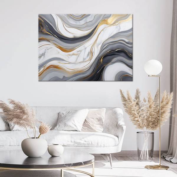 Canvas schilderij Marmer 60 x 40 cm