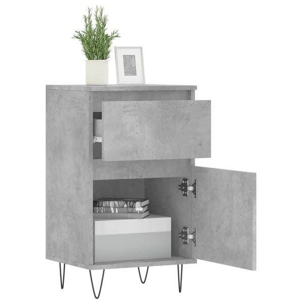 Sideboard D6025 Grau - Holzwerkstoff - 35 x 70 x 40 cm