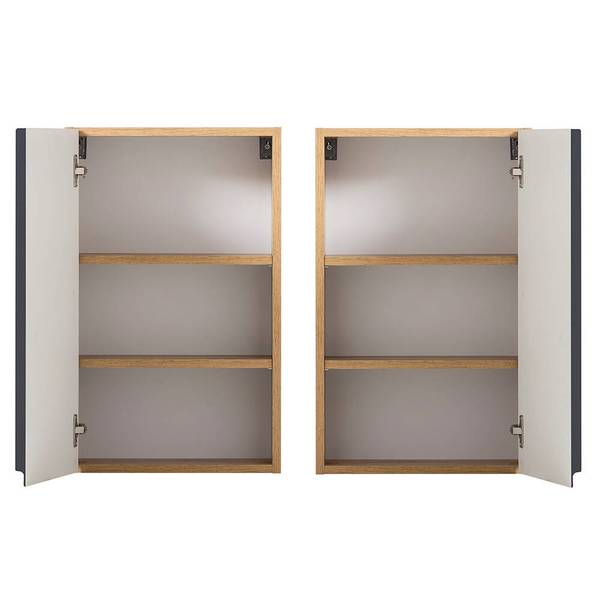 Badmöbel-Set VASTO-03-23 6er-Set Grau - Holzwerkstoff - 220 x 200 x 0 cm