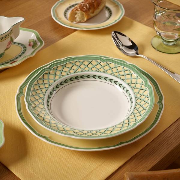 Suppenteller French Garden 6er Set Porzellan - 23 x 5 x 23 cm