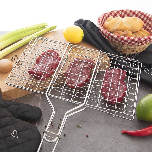 Grillrost 111184 Silber - Metall - 35 x 2 x 55 cm