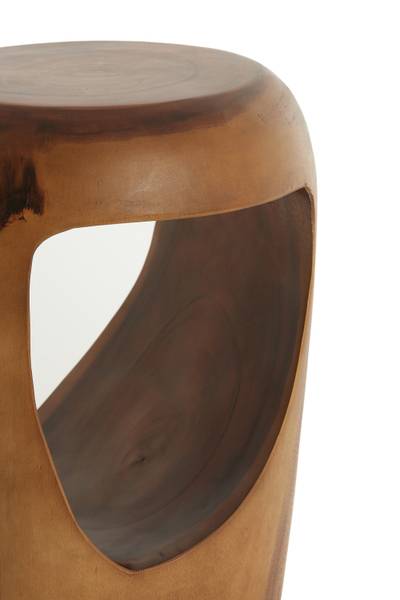 Beistelltisch MORRITO Braun - Massivholz - 35 x 45 x 35 cm