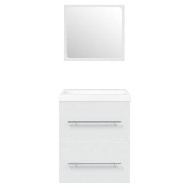 Waschbeckenschrank mit Becken 3013372 Weiß