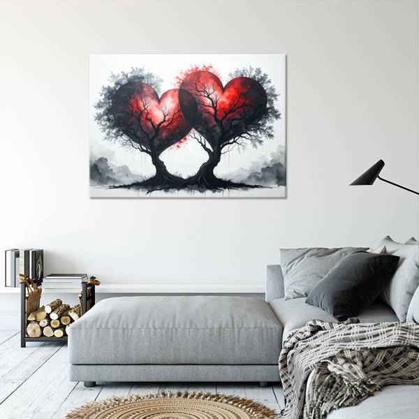 Tableau déco Cœur 120 x 80 cm