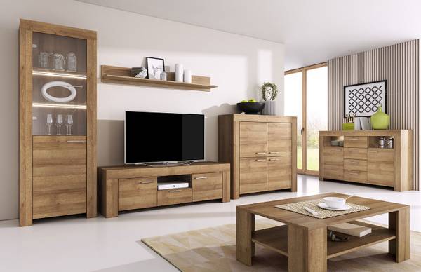 Wohnzimmer-Set SKY 6-teilig Braun - Aluminium - 500 x 197 x 37 cm