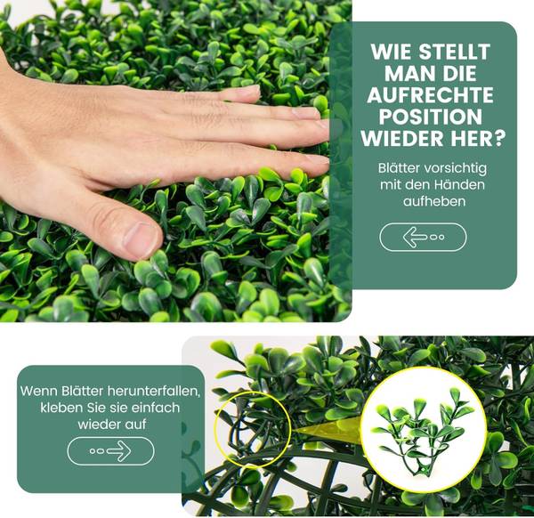 Kunstpflanzen TL32462DE Grün - Kunststoff - 50 x 6 x 50 cm