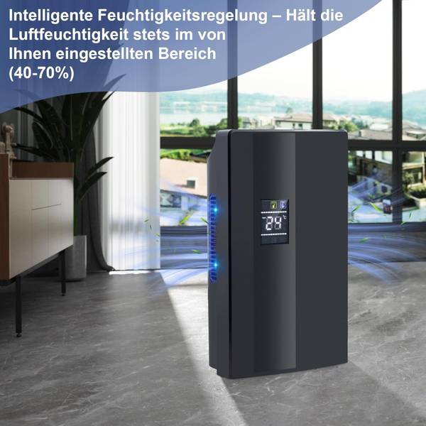 Luchtontvochtiger LeDry zwart